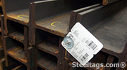 Secure front attachment of tag with Welding gun